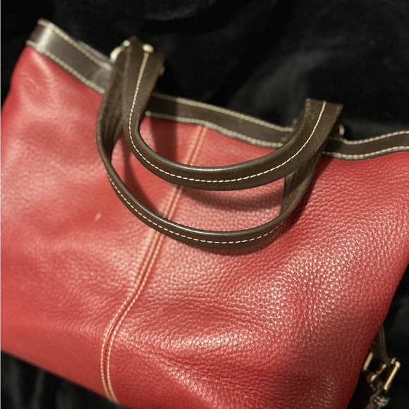 Dooney And Bourke Brown Pebbled Leather Sara Purse Handbag - Picture 3 of 16